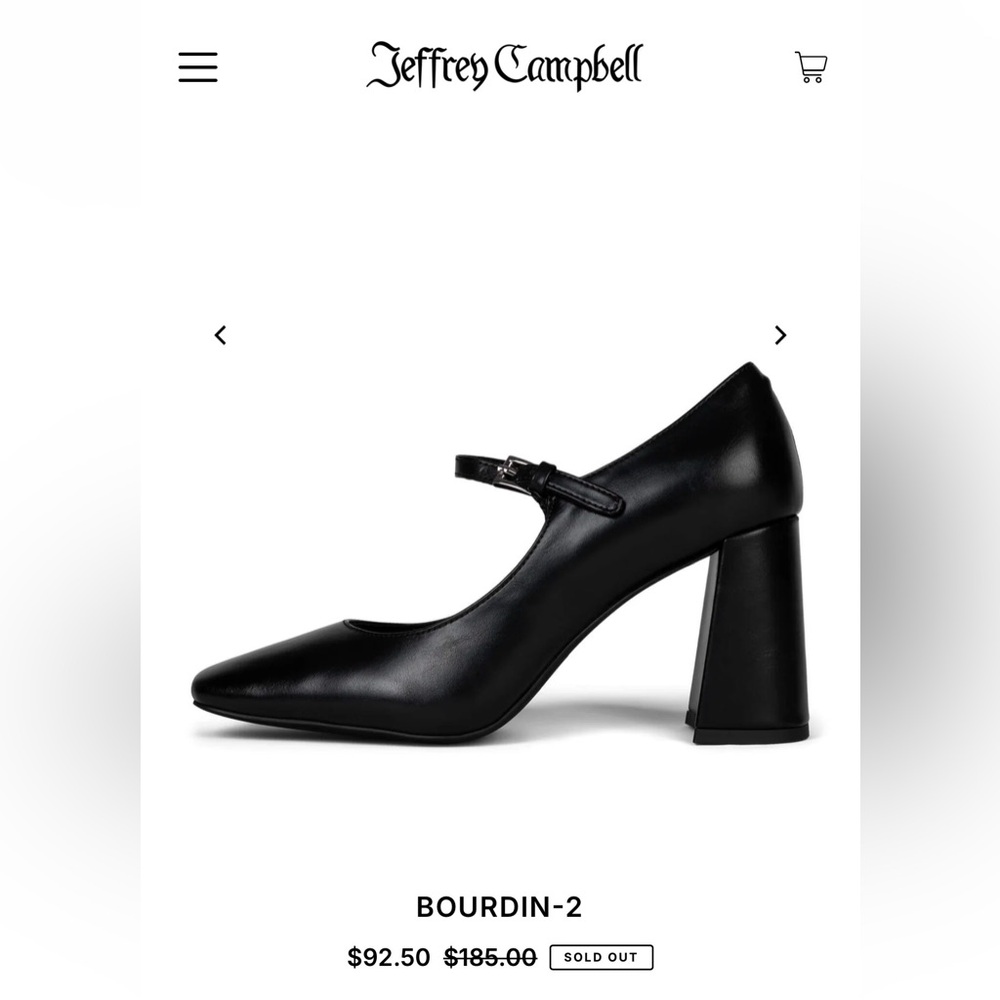 Jeffrey Campbell Bourdin 2 Size 9 Mary Jane Shoes